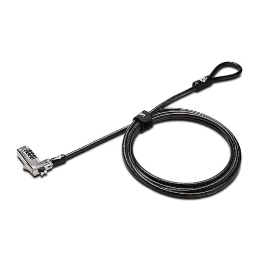 Kensington Laptop Schloss - Slim-Kombinationsschloss für ultraflache Laptops & 2-in-1 Geräte mit Nano Sicherheits-Slots, Laptop-Diebstahlschutz mit 1,8 m schnittfestem Kabel, K60603WW