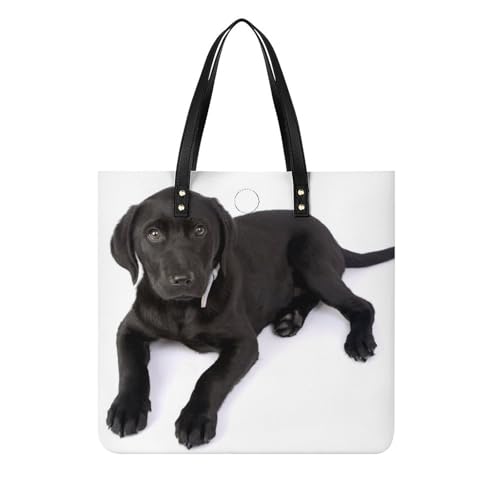 Sac à main shopper Labrador Noir pour ranger tous vos essentiels de weekend