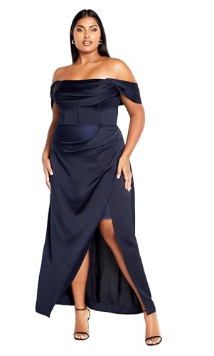 City Chic Women's Plus Size Maxi Cocktail Dress - Forbidden
