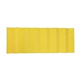 Lljsszr Aluminum Waffle Mat Foam Camping Pad Foldable Thermal Insulation Reliable Camping Mat Sleeping Pad for Mountaineering Hiking, Yellow
