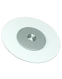 QWORK® Talerz obrotowy ze szkła hartowanego, Obrotowy talerz obrotowy, Półmisek obrotowy, 70 cm