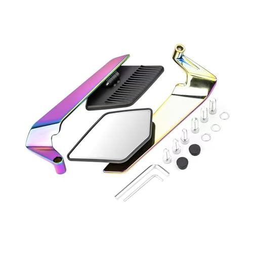 防振オートバイバックミラーガラス拡張視覚範囲グレア耐性ガラスセットアップ電動自転車サイド