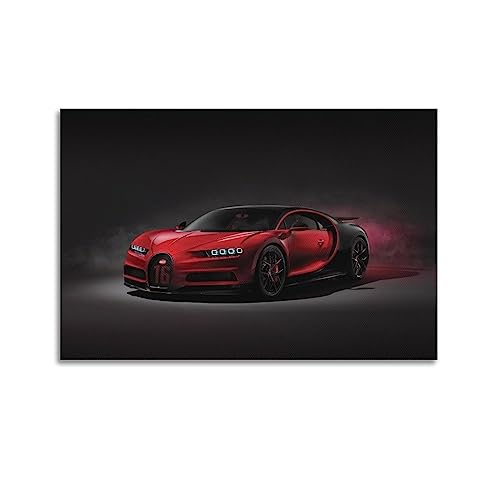 DIMAO Hypercar Poster for Bugatti Chiron Sport Car Race Car Decorative Canvas Wall & Art Picture Painting 12x18inch(30x45cm)