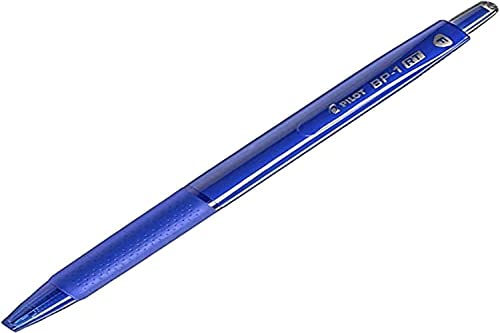 Caneta Retrátil, Pilot, BP-1RT-F-Lp, 0.7 mm, Azul, Caixa com 12