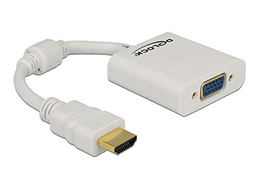 Adaptador DeLOCK 65346 HDMI-A a VGA hembra Full HD 1080p blanco