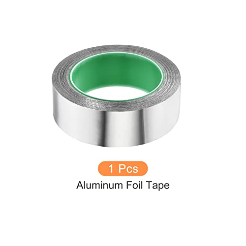 Image of Aluminum Foil Tape Adhesive Metal Tape, [for Sealing Patching Hot Cold HVAC, Duct, Pipe Insulation] - 1 3 /8 inch /66ft /2.4 Mil