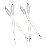 Baluue 4個 ステンレス製シーフードオープナー カニ用フォークとスプーン点 滑り止めグリップ付き キッチン用 海産物レッグやロブスターに