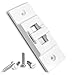 Light Switch Guard, ILIVABLE Optional Wall Plate Cover Switch ON or Off Protects Your Lights or Circuits from being Accidentally Turned On or Off by Children and Adults (2 Pack White)