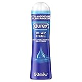 Durex Play Feel Gleitgel – Wasserbasiertes Gleitmittel für angenehme Gleitfähigkeit, sanft & pH-freundlich – 50 ml