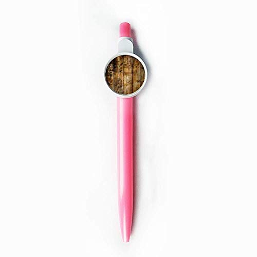 Stylo à bille rétractable rétro bois noir marron évite les taches et écrit sans effort