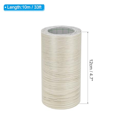 Image of PATIKIL Wood Grain Repair Tape 4.7in x33ft, Self Adhesive Realistic Textured Repair Tape Patch for Floor Door Table Cabinets Desk, White Maple