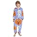 GuoChe Halloween Pumpkins and Skeleton Fleece Zipper Hooded Toddler 1 piecing Bathrobe Home Clothing 5-14T