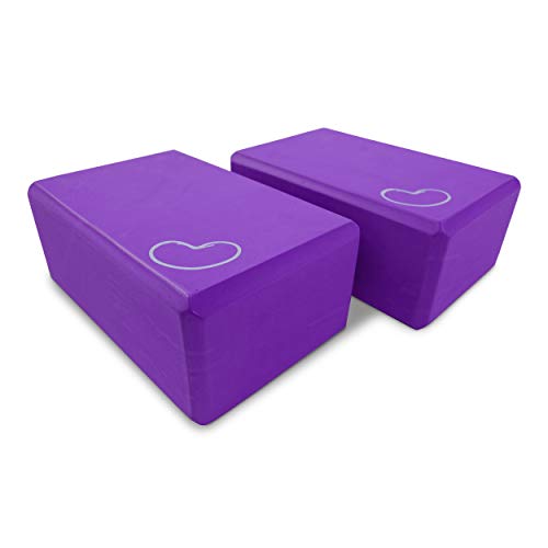 4インチのヨガブロック1個入りあるいは2個入りパック。X 6 インチ。x 9インチです。Bean ProductsTMの大きなサイズの高品質な4色。