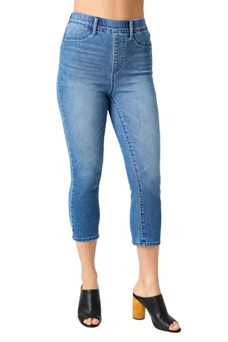 Judy Blue High Waist Cool Denim Pull On Capri 781112