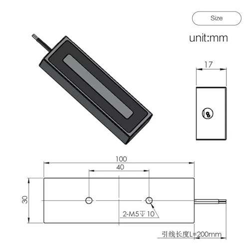 Électro-aimant DC 12V 24V rectangle aimants de levage 550N 40Kg 50Kg - 7