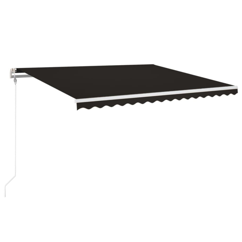 Festnight Store Banne Motorisé 4x3,5 Store banne Electrique avec Télécommande Auvent Rétractable à Bras Repliable pour Balcons Terrasse et Jardin-Anthracite-400 x 350 cm