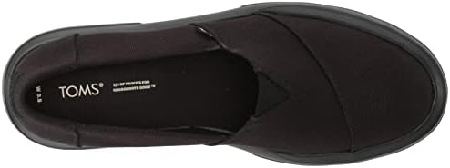 TOMS Women's Alpargata Combat Sneaker, Black/Black, 8 | Image 4