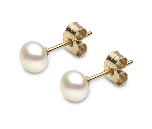 Kimura Pearls E11950-25 - Orecchini da donna, oro