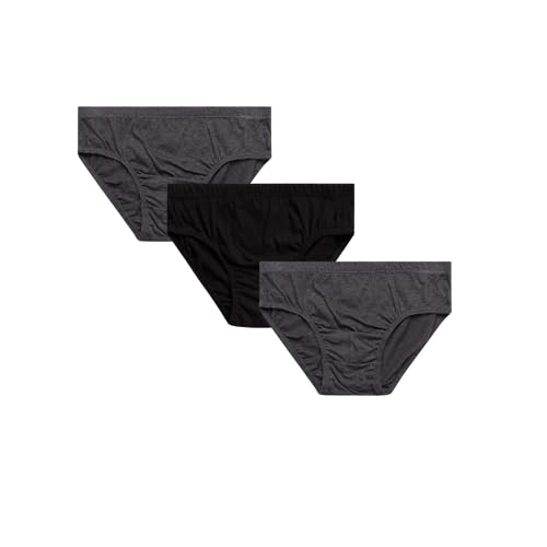 Image of Acumen Men's Underwear Briefs 3-Pack - 100% Combed Cotton, Anti-Bacterial Technology - Premium Ultrasoft Waistband