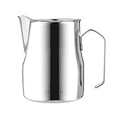 como hacer arte latte 3d El diseño simple y la boquilla sin goteo significa que no ensucia y es perfecto arte posterior. Con mango resistente al calor y soldado, fácil de agarrar y verter.