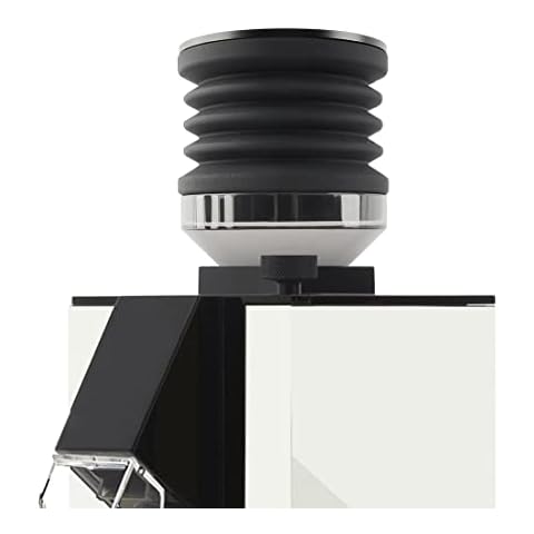 Single Dose Hopper Compatible with Eureka Mignon Espresso Coffee Grinder Silicone Bellow for Blow Out Residual Coffee Grounds (Transparent Adapter) Cover