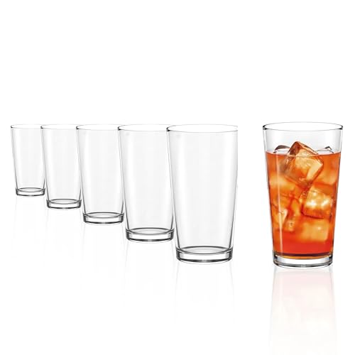 Stölzle Lausitz Métrico Cocktailgläser 6er-Set 655 ml – Stilvolle Trinkgläser für Wasser, Saft & Cocktails – Moderne...
