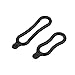 Elastic Lightweight Rubber O Rings for Headlamp Bike Bicycle LED Headlight Black 10Pcs