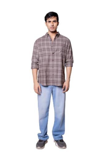 Image of Men's Regular Fit Reversible Checkered Shirt