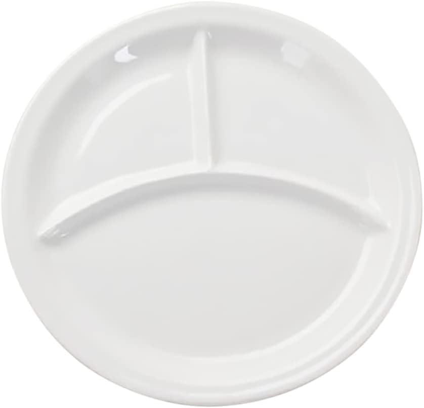 1Pc Versatile Ceramic Breakfast Storage Plate Divided Food Tray for Meal Plate for Easy Cleaning Smooth Surface for Use