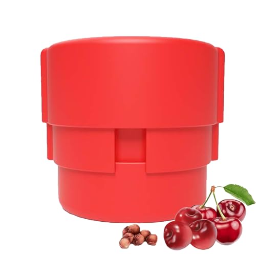 Descorazonador de cerezas tipo empuje múltiple, removedor rápido portátil de cerezas, lo que hace que la herramienta de mermelada sea multifuncional para oliva, ciruela, fresa