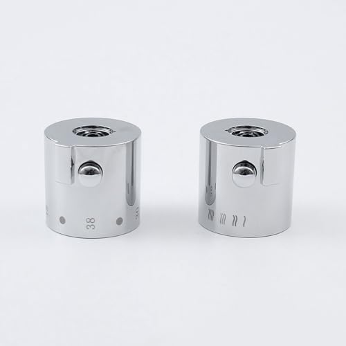 Hsthe Sea 1 Pair Shower Temperature Control Knob Chrome Thermostatic Handle Handle For Temperature Controller Shower - Image 2