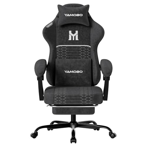 YAMOBO Gaming Chair with Footrest