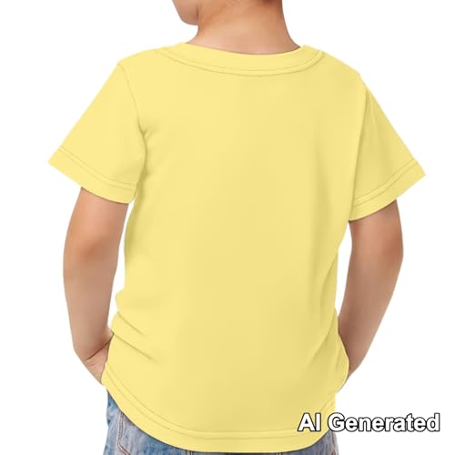 Image of Xhuibop Kids Tshirts Girls Boys 3-16 Years Summer Clothes for Teens Loose Fitting Tops