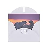 Cartes de vœux vierges en forme d'ours polaire avec enveloppes blanches – anniversaire, remise de diplôme, mariage, condoléances, Thinking of You, Thank You