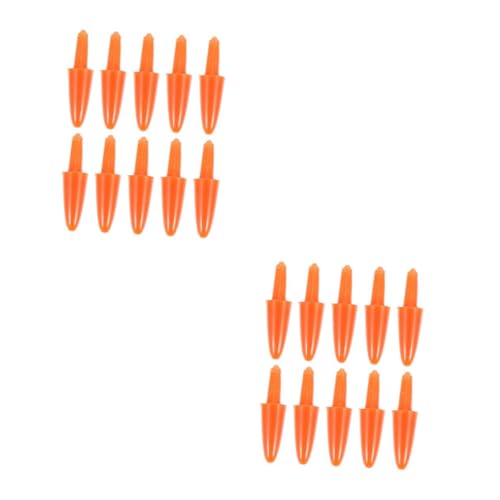 Tofficu 2 Juegos Accesorio De Nariz De Muñeco De Nieve Manualidades Navideñas Christmas Decorations Decoración Navideña Kit De Manualidades De Muñeco De Nieve El Plastico 300 Piezas * 2