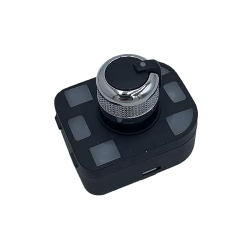 Bouton de commande de rétroviseur finition chrome premium pour Audi A4 A3