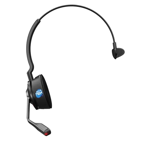 Casque mono sans fil 150m portée avec microphone annulation de bruit