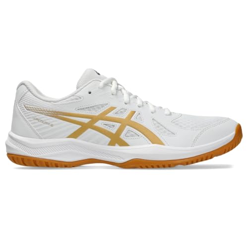 ASICS Men's Upcourt 6 Volleyball Shoes, 10, White/Pure Gold by ASICS - Image 8
