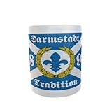 U24 Tasse Kaffeebecher Mug Cup Flagge Darmstadt Tradition 1898