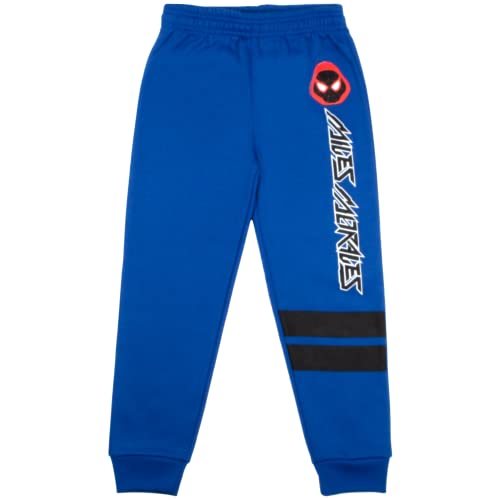 Image of Marvel Avengers Spider-Man Black Panther Miles Morales Boys 2-Piece Fleece Sets, Fleece Hoodie and Pants Bundle Set for Boys