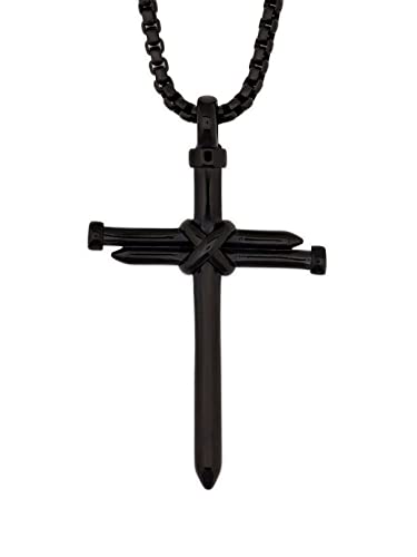 Collier avec croix en acier inoxydable HAQUIL, un bijou durable aux finitions soignées