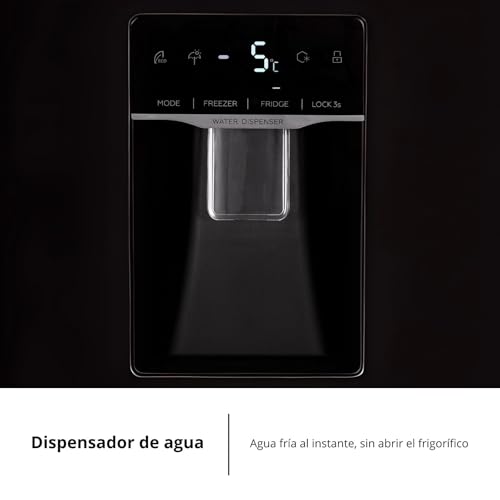 Miniatura 7 de Corberó - Frigorífico Americano Cfsbsh735nwd No Frost Inverter 439l 177cm Dispensador De Agua Twist Ice Maker Luz Led Display 4 Cajones Negro