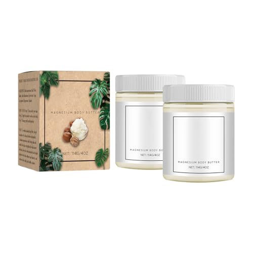 JeurLrok Mama-Bear Neuropathy Cream Magnesium Body Butter Magnesium Cream for Neuropathy Deeply Moisturizes Skin Keep Soft Smooth Suitable for All Skin Types 2pcs
