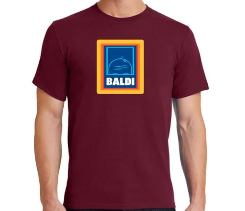 Snapit Funny Baldi Unisex T-Shirt for Adults | A Playful Twist on Style and Wit Comfy & Cozy Blended Baldi Tee for Everyday Wear Wine