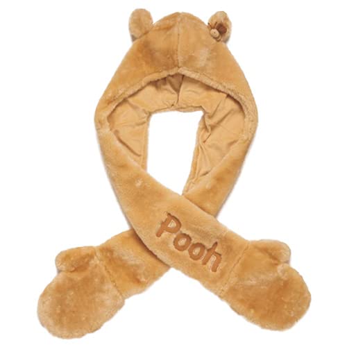 [gaia80] くまのプーさん フード付きマフラー(ベージュ) 【パーク限定】 ウインターグッズ グッズ お土産のサムネイル