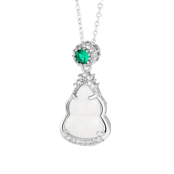 Pendentif calcédoine en argent S925 et sa pierre naturelle haut de gamme