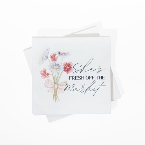 ForYourParty.com Fresh Off The Market Bridal Napkins Full Color Floral Bouquet 3-Ply Disposable Wedding Party Beverage Napkins Pack of 20