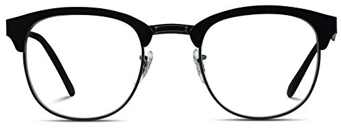Wearme Pro - Full Metal Frame Modern Half Frame Clear Lens Glasses #TOP1