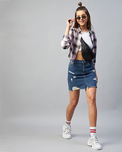 Image of Chimpaaanzee Women Drop Shoulder Crop Shirt