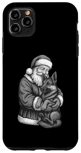 ジャーマンシェパード サンタクロース クリスマス 犬好き スマホケース iPhone 11 Pro Max 用
